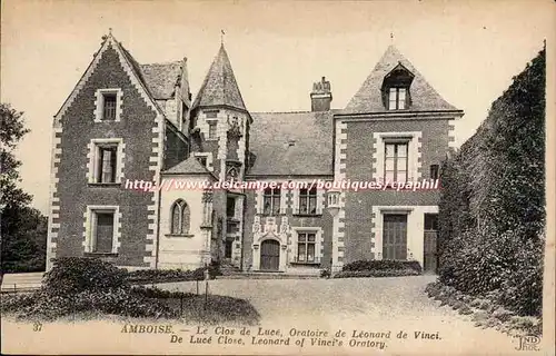 Amboise - Le Clos de Luce - Oratoire de Leonard de Vinci - Ansichtskarte AK