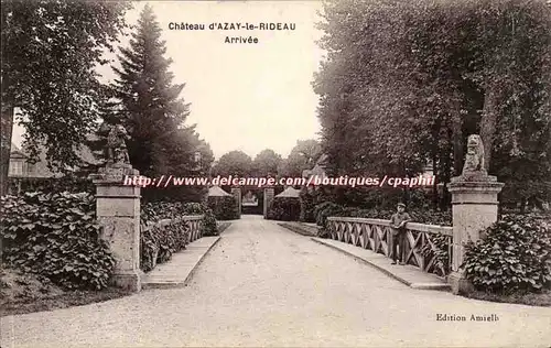 Chateau d&#39Azay le Rideau - Arrivee - Cartes postales