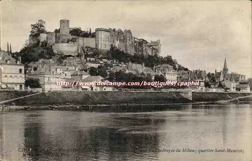 Chinon - Panorama de Chateau - Cartes postales