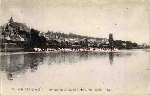 Candes - Vue Generale de Candes a Montscreau - Ansichtskarte AK