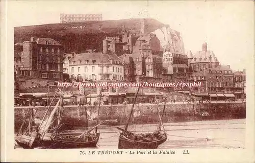 Le Treport - Le Port et la Falaise - Cartes postales