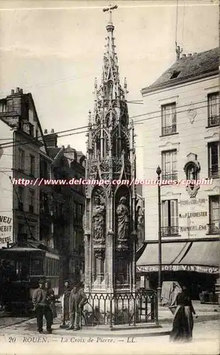 Rouen - La Croix de Pierre - VIn - Ansichtskarte AK