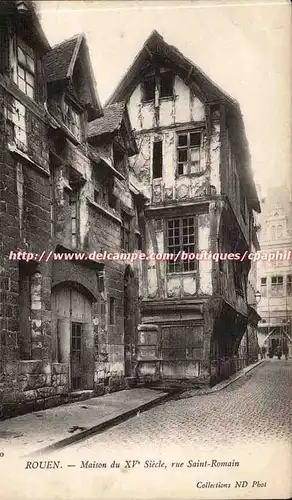 Rouen - Maison du XV siecle - Rue Saint Romain - Ansichtskarte AK