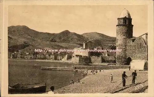 Collioure - Vue Generale et Plage St Vincent - Cartes postales