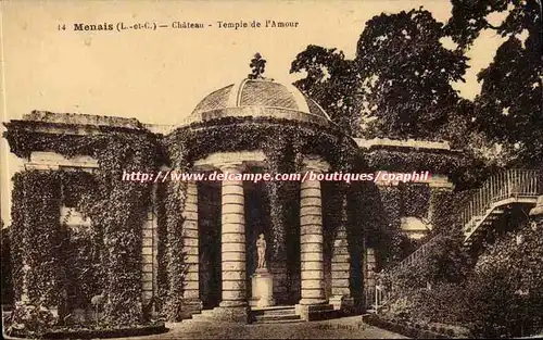 Menais Cartes postales Chateau Temple de l&#39amour