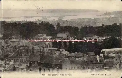 Nantes Cartes postales Vue generale vers la rade