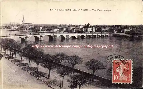 Saint Laurent les Macon Ansichtskarte AK Vue panoramique