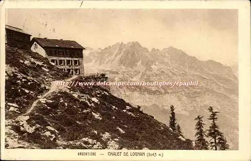 Argentiere Cartes postales Chalet de lognan (2043m)