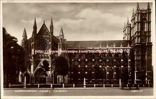 Londres London Westminster Abbey Cartes postales