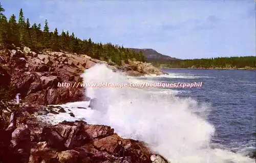 Etats Unis Cartes postales moderne Surf along Ocean drive Bar Harbour Acadia National Park Maine