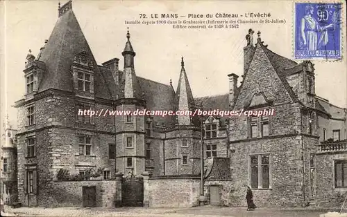 Le Mans - Place du chateau - L&#39Eveche - Cartes postales