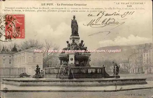 Le Puy - La Fontaine Crozatier - Cartes postales