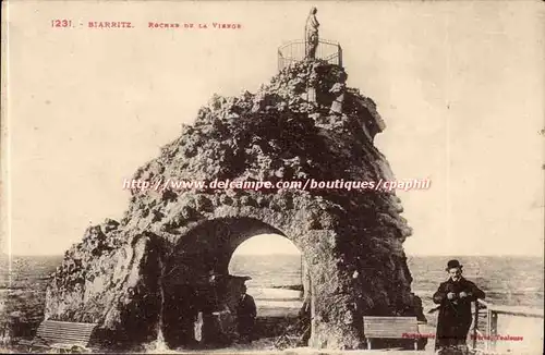 Biarritz - Rocher de la Vierge - Cartes postales