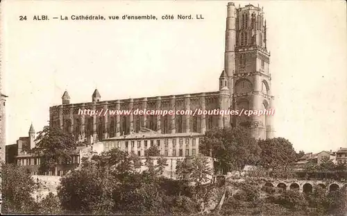 Albi - La Cathedral vue d&#39ensemble cote Nord - Ansichtskarte AK