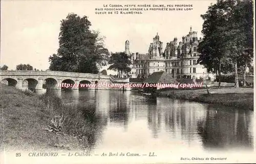 Chambord - Le Chateau Au Bord du Cosson - Ansichtskarte AK