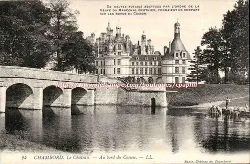 Chambord - Le Chateau Au Bord du Cosson - Ansichtskarte AK