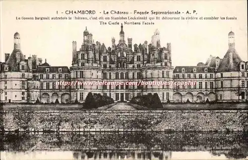 Chambord - Le Chateau - Facade Septentrionale - Ansichtskarte AK