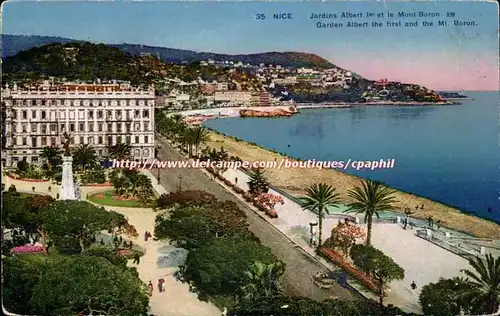 Nice - Jardin Albert Ier et le Mont Boron - Cartes postales