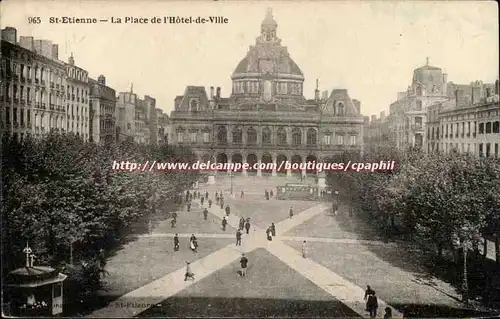 Saint Etienne - La Place de L'Hotel de Ville - Cartes postales