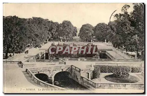 Nimes - Le Jardin de la Fontaine - Cartes postales