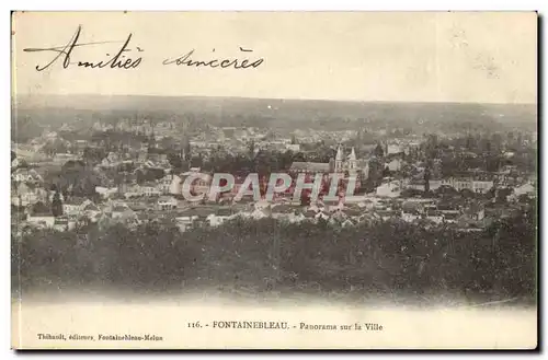 Fontainebleau Ansichtskarte AK Panorama de la ville