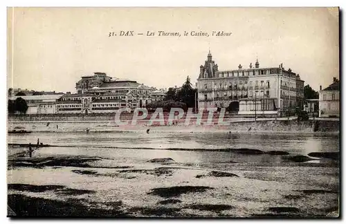 Dax Cartes postales Les Thermes le casino l'Adour