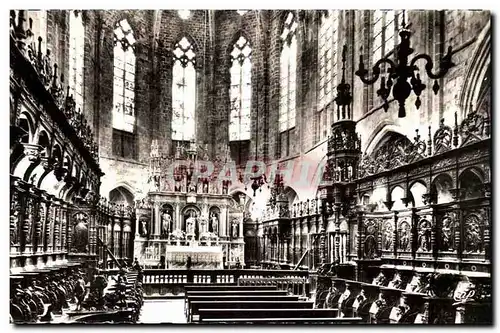 Saint Bertrand de Comminges Ansichtskarte AK Interieur de la cathedrale Le maitre autel et les stalles