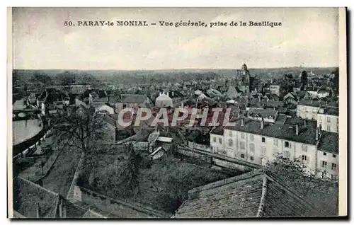 Paray le monial Cartes postales Vue generale prise de la basilique