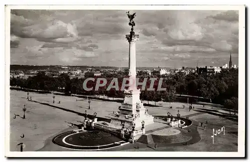 Bordeaux Cartes postales Place des quinconces et monument des Girondins