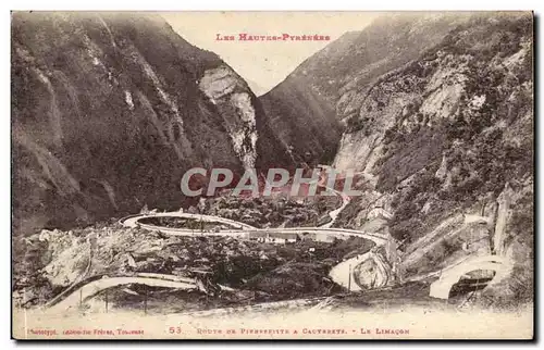 Cartes postales Route de Pierrefitte a Cauterets Le limacon