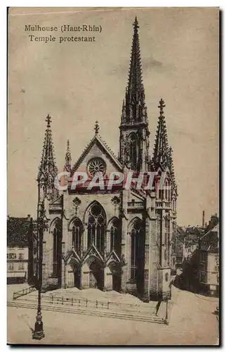 Mulhouse - Temple protestant - Ansichtskarte AK