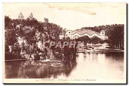 Strasbourg - Strassburg - L'Orangerie - La Grotte et le Restaurant - Cartes postales