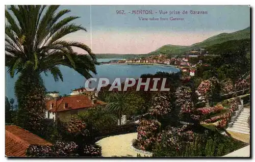 Menton - Vue Prise de Garavan - Cartes postales