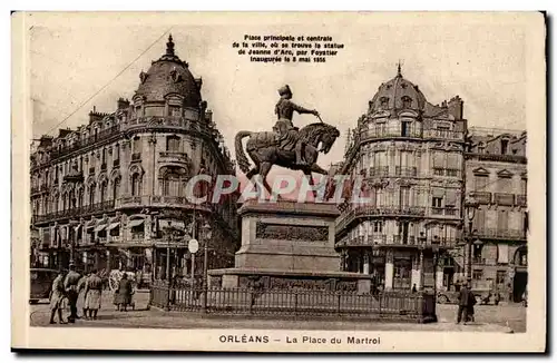 Cartes postales Orleans La place du Martroi