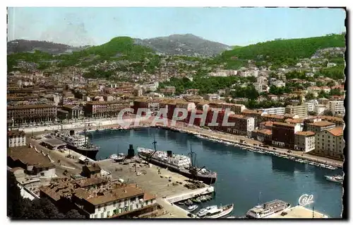 Cartes postales moderne Nice Le port et le mont laban