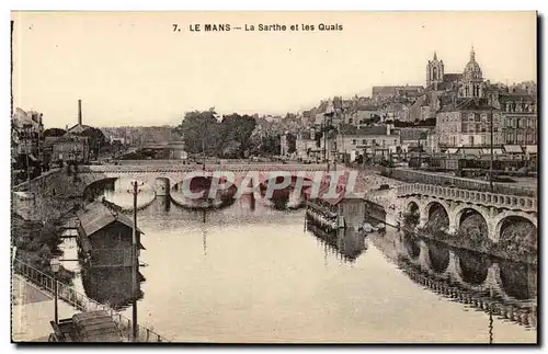 Cartes postales Le Mans La Sarthe et les quais