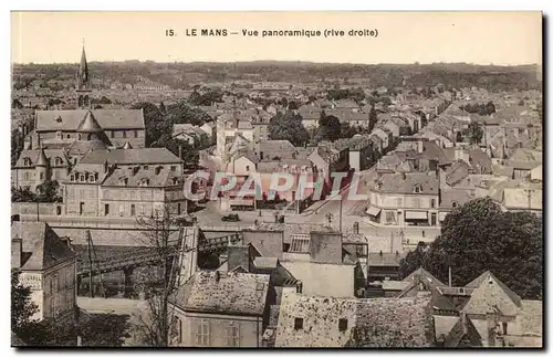 Cartes postales Le Mans Vue panoramique (rive droite)