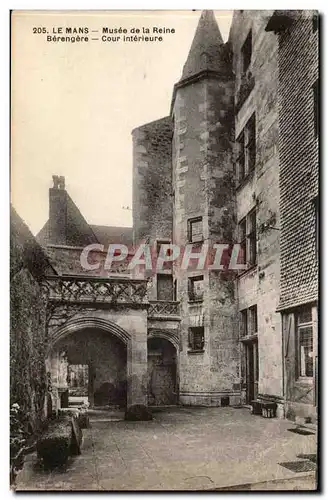 Cartes postales Le Mans Musee de la reine Berengere Cour interieure