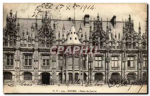 Cartes postales Rouen Palais de justice