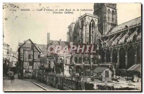 Rouen - Cour d&#39Albane - cote Nord de la Cathedrale - Cartes postales