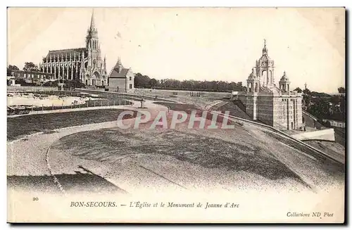 Bonsecours - L&#39Eglise et le Monument de Jeanne d&#39Arc - Cartes postales