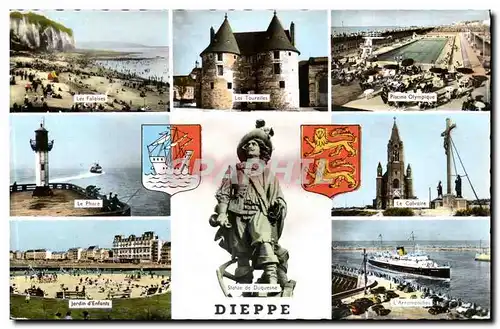 Dieppe - Souvenir - Ansichtskarte AK