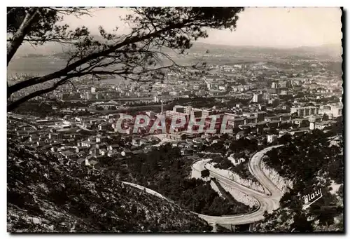 Toulon - Vue Generale et la Route et du Super Faron Ansichtskarte AK