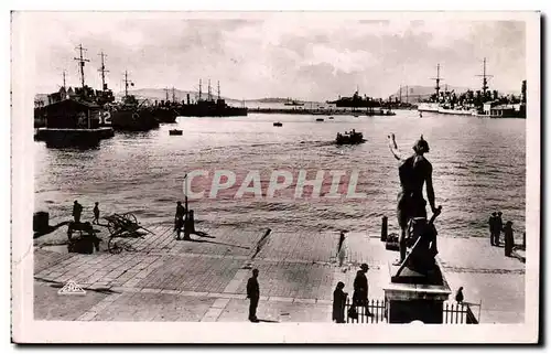 Toulon - Le Genie de la Mer et la Sortie du Port Ansichtskarte AK