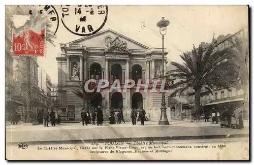 Toulon - Theatre Municipal Ansichtskarte AK