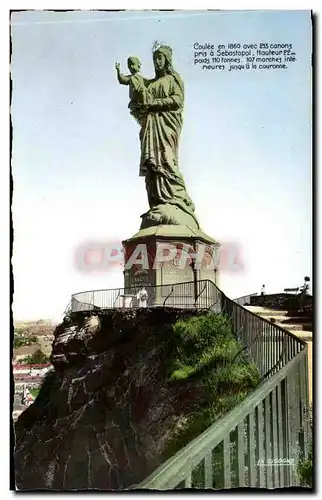 Le Puy Cartes postales Statue colossale de ND de France