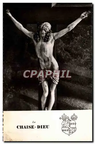 La Chaise Dieu Ansichtskarte AK Christ en croix