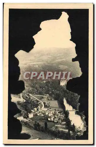 Cartes postales La vallee de l&#39Allagnon Vue prise d&#39une breche du chateau de Leotoing