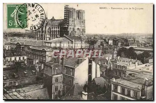 Reims Ansichtskarte AK Panorama pris de Saint Jacques