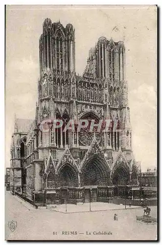 Reims Cartes postales La Cathedrale